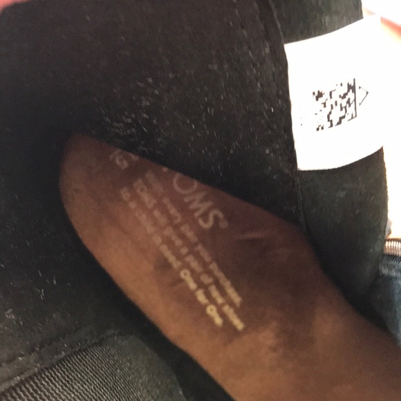 Tom’s black peep toe wedge - Picture 7 of 8